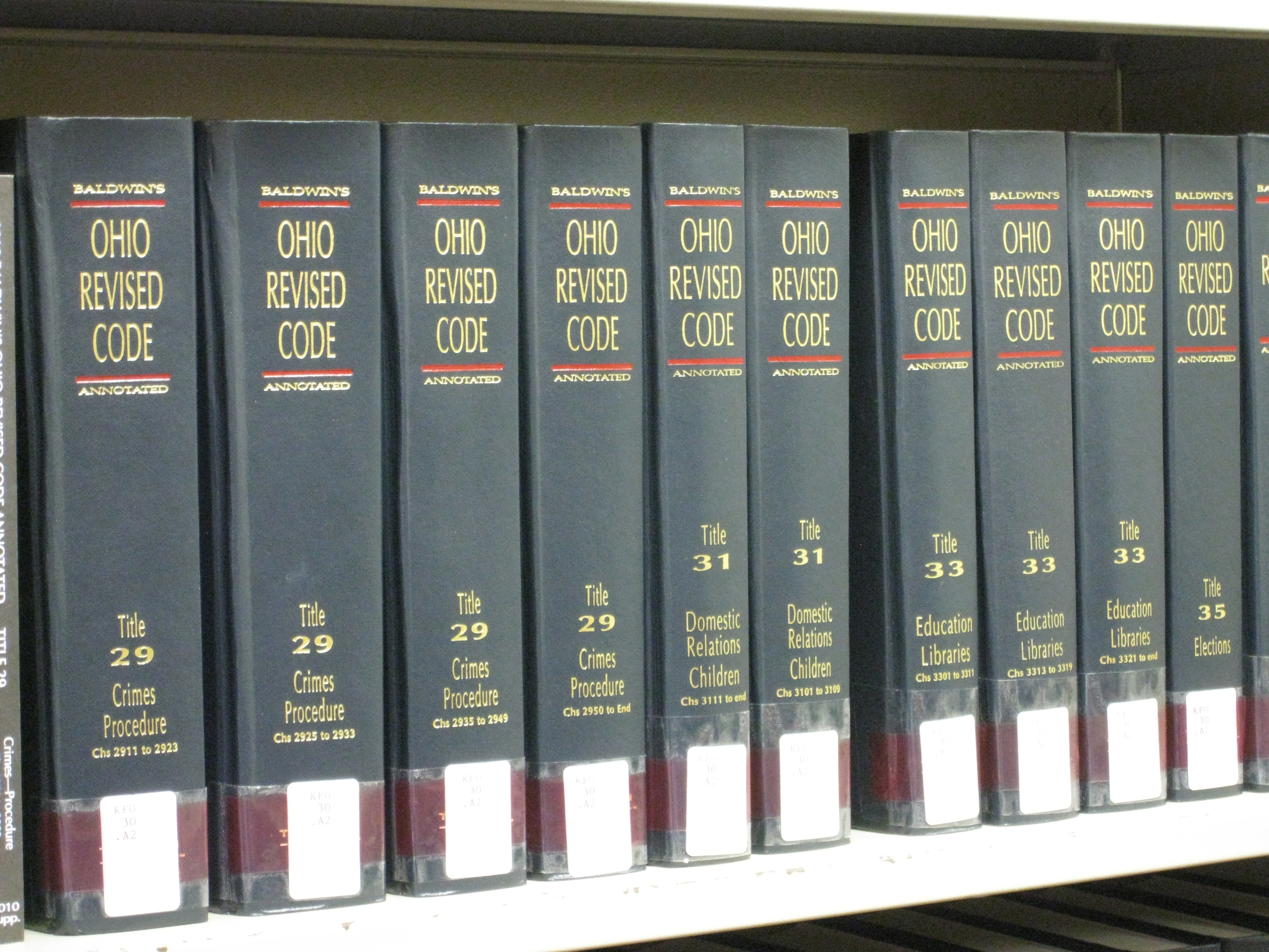 Ohio Revised Code Books
